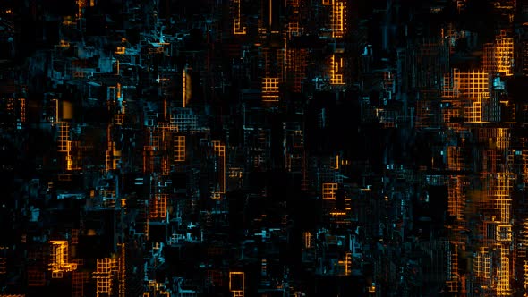 Abstract High Tech Futuristic Big Data Background