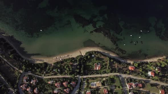  - Aerial View of Resort Town on Sea Coast, Greece alt