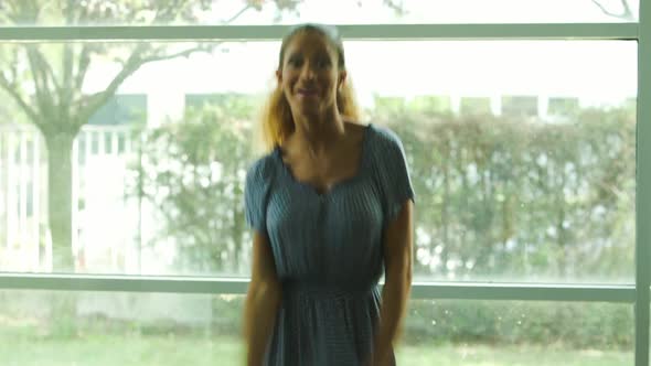 Woman celebrating alt