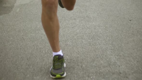 Jogging Legs Slow Motion