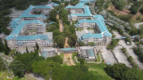 Aerial view of Public University in Malaysia