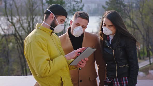 Group of Students in the Middle of the Park in the alt
