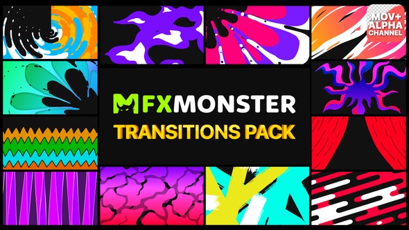 Stylish Colorful Transitions | Motion Graphics
