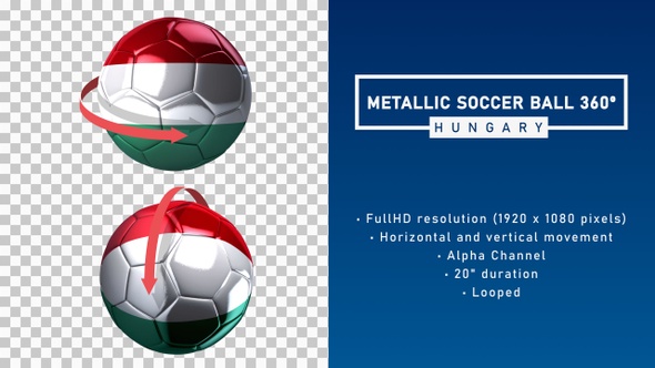 Metallic Soccer Ball 360º - Hungary