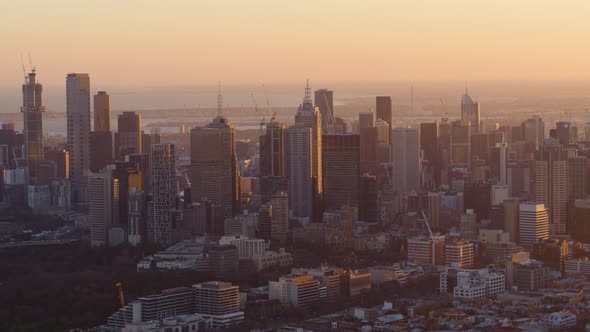 Melbourne City Sunset alt
