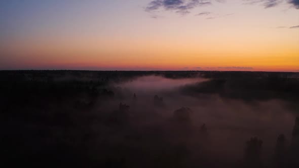 A beautiful view of sunset