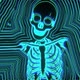 Glowing lines dancing skeleton - VideoHive Item for Sale