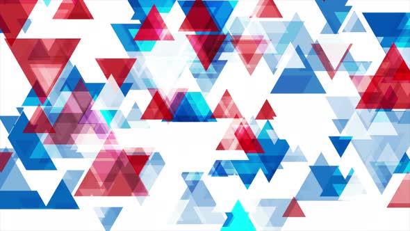 Abstract Bright Tech Geometric Triangles