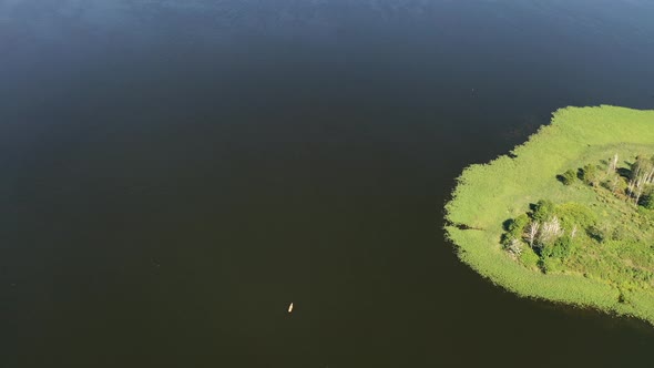 Top View of Lake Drivyaty in the Braslav Lakes National Park the Most Beautiful Lakes in Belarus alt
