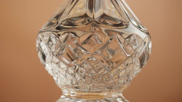 Empty Crystal Decanter Closeup alt