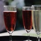 On the table is a bunch of glasses with champagne and wine. Wine tasting, some party or wedding - VideoHive Item for Sale
