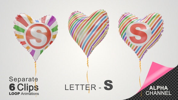 Balloons with Letter – S