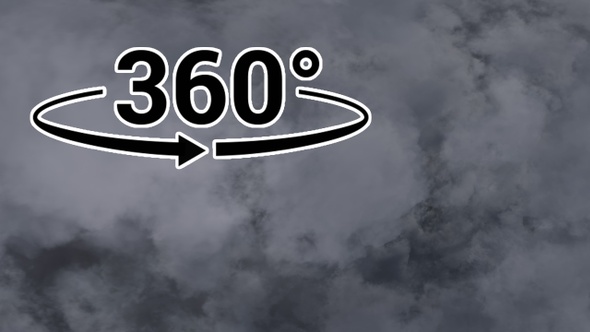 Fly Through Grey Clouds in 360 Stereoscopic Virtual Reality