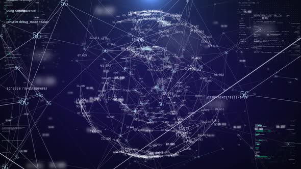 Big Data Cloud Computing 5g Network Digital Node Mobile Internet Connection alt
