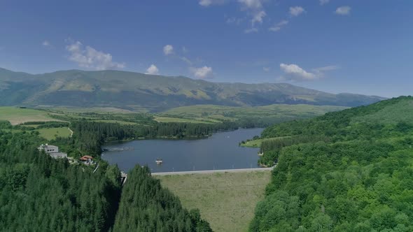 Dushantsi Reservoir Aerial View