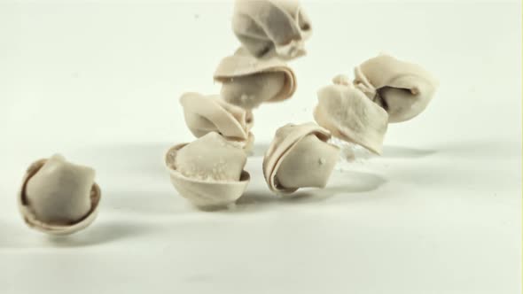 Dumplings Raw Fall on the Table alt