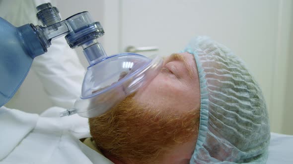 Emergency Patient Getting BVM Ventilation on Gurney alt