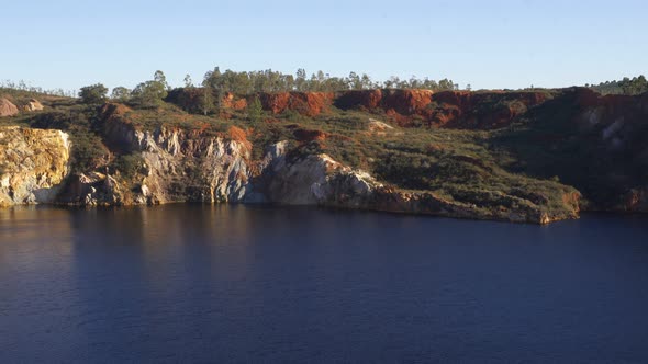 Abandoned mines of Mina de Sao Domingos, in Alentejo Portugal alt