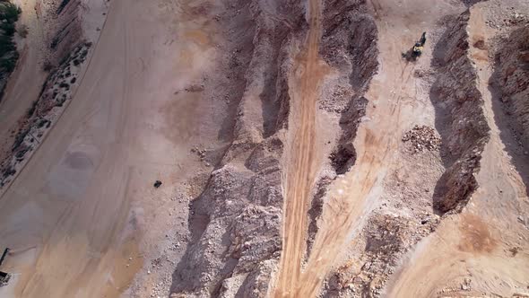 Ledges of Open Pit Sand Quarry alt