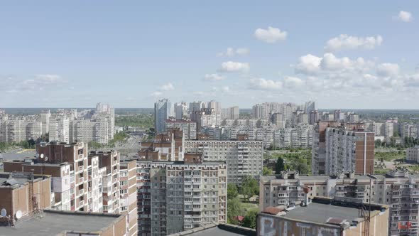 Soviet style architecture. Chernobyl style old building.  alt