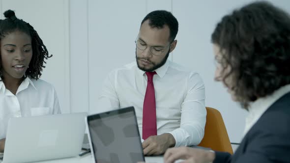 Group of Business Colleagues in Office alt