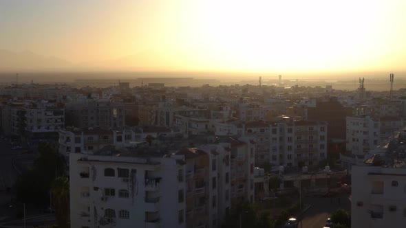 Sunset Over Typical Egyptian Houses