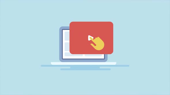 Video Content marketing animation clip