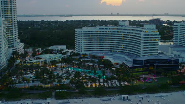 Aerial panorama of Miami Beach alt