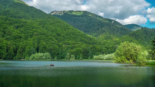 Beautiful Lake Biograd  Biogradsko Jezero Biogradska Gora National Park Montenegro alt