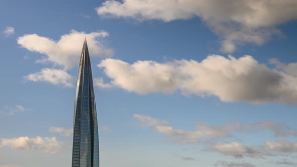 Lahta center, financial business center of saint petersburg. tallest building in europe alt
