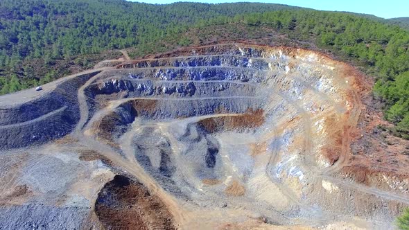 Open Pit Mining Cascading Aerial Views 04