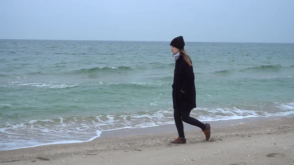 The Girl Walks on the Beach alt