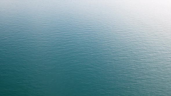 Empty Blue Sea Landscape Background Aerial View