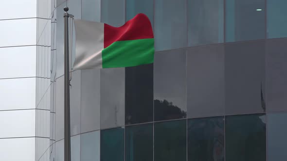 Madagascar Flag Background 4K