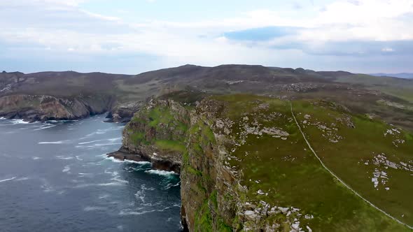 Aerial View of the Cliffs at Horn Head Dunfanaghy  County Donegal Ireland alt