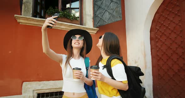 Female Shooting Video on Smartphone