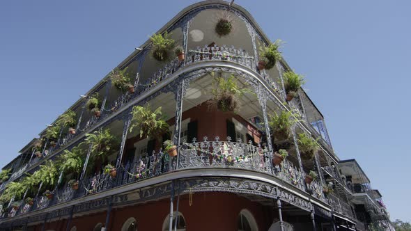 Historic building with balconies alt
