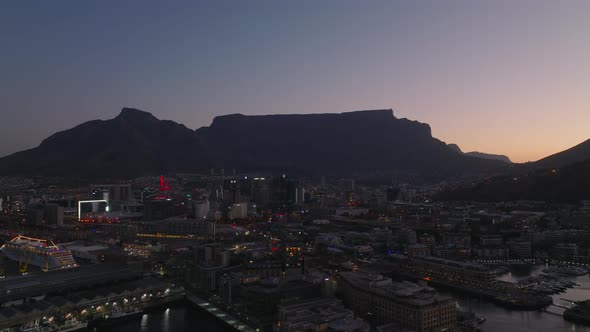 Forwards Fly Above Evening City alt