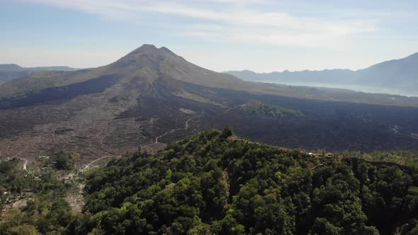 View of Mt. Batur from Kintamani, Bali