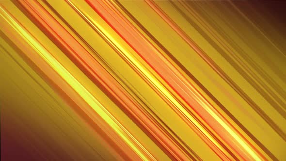 Abstract Yellow Lines On Orange Background