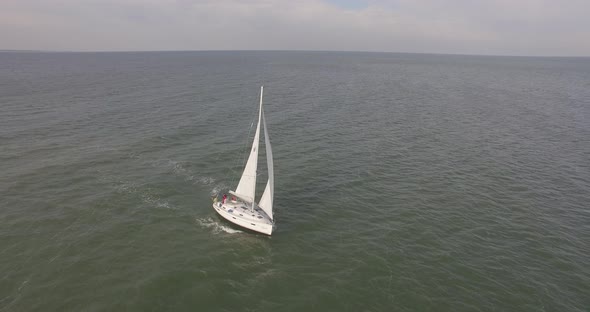 Aerial Over Yacht Boat 4