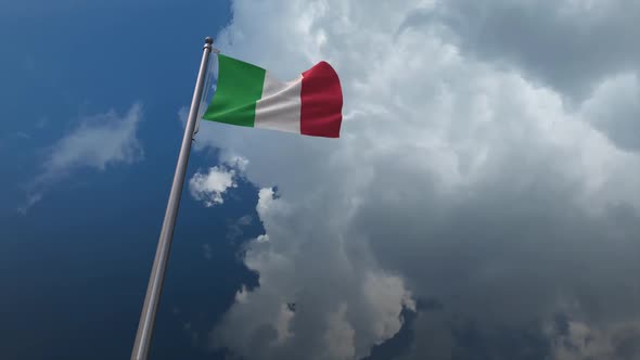 Italy Flag Waving 2K alt