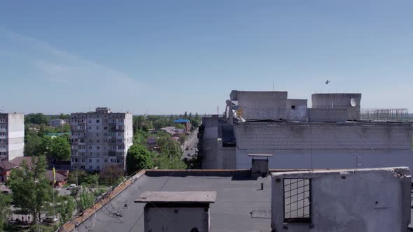 War in Ukraine  Destroyed Building in Borodyanka Bucha District alt