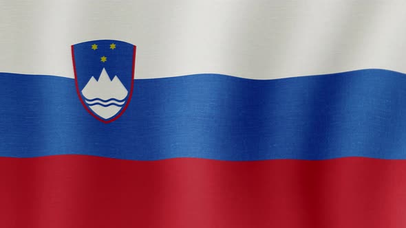 The national flag of Slovenia