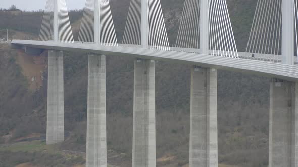 Tilt up of Millau Viaduct alt