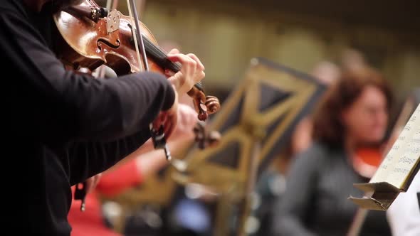 Person performing on a cello