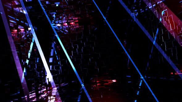 Abstract Neon Room with Laser Beams alt