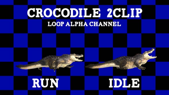 Crocodile 2clip Loop