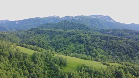 Flying Over Mountain Landscape, 2 Clips Included alt