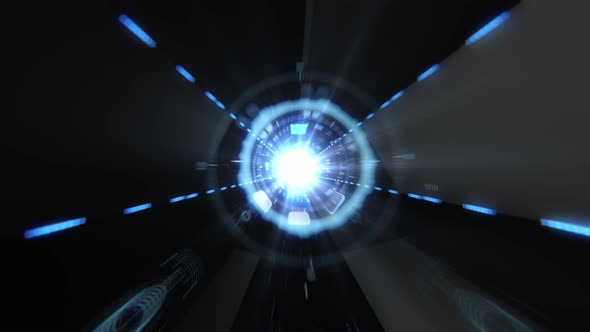 Flight Through The Abstract Network Connections And Bright Nodes Seamless C alt